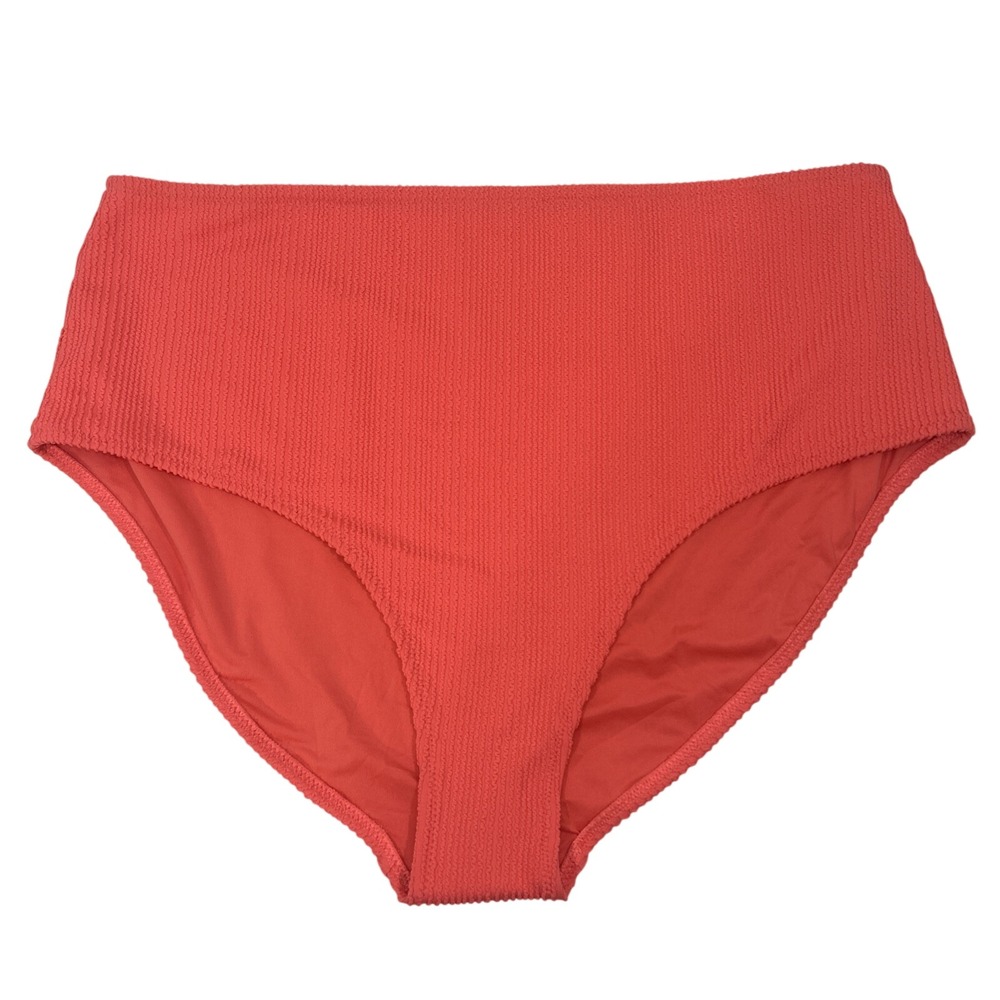 Old Navy Women 3X Pink High Waisted Swim Bottom Textured New Tags